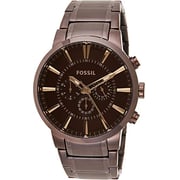 Fossil Million Dollar Brown Chronograph Stainless Steel Analogue Men's Watch FS4357