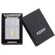 Zippo 29777 205 Playboy Satin Chrome Windproof Lighter Zippo 29777 205 Playboy Satin Chrome Windproof Lighter