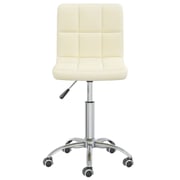 Vidaxl Swivel Office Chair Cream Fabric Vidaxl Swivel Office Chair Cream Fabric