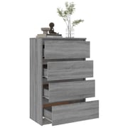 Vidaxl Sideboard Grey Sonoma 60x35x98.5 Cm Engineered Wood Vidaxl Sideboard Grey Sonoma 60x35x98.5 Cm Engineered Wood