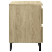 Vidaxl Bed Cabinets 2 Pcs Sonoma Oak 40x35x50 Cm Chipboard Vidaxl Bed Cabinets 2 Pcs Sonoma Oak 40x35x50 Cm Chipboard