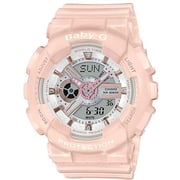 Casio BA-110RG-4A Baby G Pastel Pink Resin Digital Watch Women