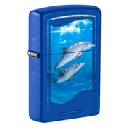 Zippo Ci412701 229 Dolphin Design Royal Blue Matte Windproof Lighter Zippo Ci412701 229 Dolphin Design Royal Blue Matte Windproof Lighter