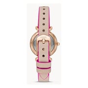Fossil Carlie Mini Nude Leather Analog Watch For Women ES4833 Fossil Carlie Mini Nude Leather Analog Watch For Women ES4833