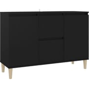 Vidaxl Sideboard Black 103.5x35x70 Cm Chipboard Vidaxl Sideboard Black 103.5x35x70 Cm Chipboard