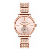 Michael Kors MK3853 Portia Crystal Rose Gold Dial Ladies Watch Michael Kors MK3853 Portia Crystal Rose Gold Dial Ladies Watch