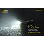 Nitecore E4k 4400 Lumen Edc Flashlight With 5000mah Usb-c Rechargeable Battery Nitecore E4k 4400 Lumen Edc Flashlight With 5000mah Usb-c Rechargeable Battery