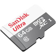 Sandisk Ultra microSDHC Memory Card 64GB White/Grey SDSQUNR-064G-GN3MN