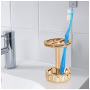 Nu Steel Resin Decorative, Electric Spin Toothbrush, Razors, Makeup Brushes Storage, Bath Collection, Bathroom Vanity Countertops, Gold Finish