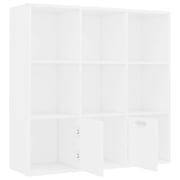 Vidaxl Book Cabinet White 98x30x98 Cm Engineered Wood Vidaxl Book Cabinet White 98x30x98 Cm Engineered Wood