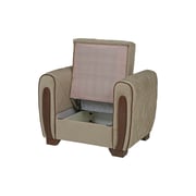 Pan Emirates Merione Single Seater Sofa Bed With Storage Light Brown Pan Emirates Merione Single Seater Sofa Bed With Storage Light Brown
