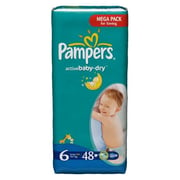 Pampers Active Baby Dry Diapers Mega Pack Size 6 15+ Kg 96 Count