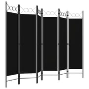 Vidaxl 6-panel Room Divider Black 240x180 Cm Vidaxl 6-panel Room Divider Black 240x180 Cm