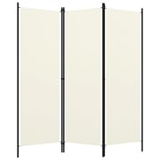 Vidaxl 3-panel Room Divider Cream White 150x180 Cm Vidaxl 3-panel Room Divider Cream White 150x180 Cm