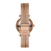 Fossil Carlie Mini Rose Gold Metal Analog Women Watch ES4693