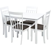 Karnak Warm Solid Wood Dining Table, 4 Seater - White Karnak Warm Solid Wood Dining Table, 4 Seater - White