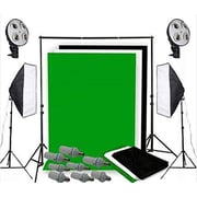 Coopic S03 2m X 3m Background Support System With Continuous Lighting Kit For Photo Studio Product,portrait And Video Shoot Photography