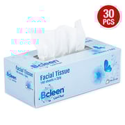 Bcleen Premium Facial Tissue Paper 140 Sheets 2ply (Pack of 30pcs) Bcleen Premium Facial Tissue Paper 140 Sheets 2ply (Pack of 30pcs)