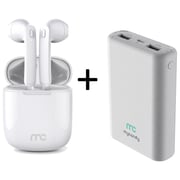Mycandy TWS200 True Wireless Earbuds White + Mycandy PB10K Power Bank 10000mAh White Mycandy TWS200 True Wireless Earbuds White + Mycandy PB10K Power Bank 10000mAh White