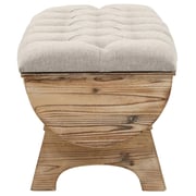 vidaXL Storage Bench Solid Wood and Fabric 103x51x44 cm vidaXL Storage Bench Solid Wood and Fabric 103x51x44 cm