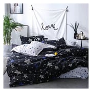 Deals For Less White Stars Single 4 pcs Comforter Set