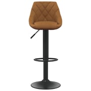 Vidaxl Bar Stools 2 Pcs Brown Velvet Vidaxl Bar Stools 2 Pcs Brown Velvet