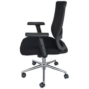 Mahmayi Sleekline T01B Office Chair – Mesh Ergonomic Chair For Office Cabin, Bay, Cubicle – Swivel Castor Wheels Adjustable Office Chair With Headrest (Medium Back)