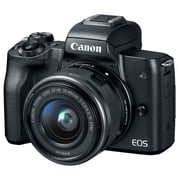 Canon EOS M50 Mirrorless Digital Camera Black With EF-M 15-45mm f/3.5-6.3 IS STM Lens