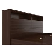 Engineered Wood Queen Bed With Storage without Mattress Walnut