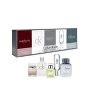 Calvin Klein Deluxe Frangrance 5in1 Mini Gift Set For Men (CK1 10ml EDT + Euphoria 10ml EDT + CK2 10ml EDT + CKFree 10ml EDT + Eternity 10ml EDT)