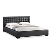 Madison Modern Bed with Upholstered Faux Leather Queen Bed without Mattress White Madison Modern Bed with Upholstered Faux Leather Queen Bed without Mattress White