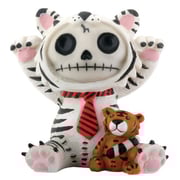 Summit Collection Furrybones White Tigrrr Signature Skeleton In White Tiger Costume With Small Bengal Tiger Doll. Summit Collection Furrybones White Tigrrr Signature Skeleton In White Tiger Costume With Small Bengal Tiger Doll.