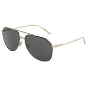 Dolce And Gabbana Black Metal Men DG2166-130587-61 Sunglasses
