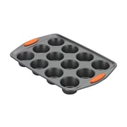 Rachael Ray Yum -O Nonstick Bakeware 12-Cup Muffin Tin With Grips / Nonstick 12-Cup Cupcake Tin With Grips - 12 Cup, Gray Rachael Ray Yum -O Nonstick Bakeware 12-Cup Muffin Tin With Grips / Nonstick 12-Cup Cupcake Tin With Grips - 12 Cup, Gray