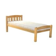 Solid Wood Single Bed Natural Biege Solid Wood Single Bed Natural Biege