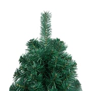 vidaXL Artificial Half Christmas Tree with Stand Green 210 cm PVC vidaXL Artificial Half Christmas Tree with Stand Green 210 cm PVC