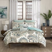 Ink+Ivy Mira Duvet Cover Full/Queen Size - Teal , Paisley Duvet Cover Set - 3 Piece - 100% Cotton Light Weight Bed Comforter Covers Ink+Ivy Mira Duvet Cover Full/Queen Size - Teal , Paisley Duvet Cover Set - 3 Piece - 100% Cotton Light Weight Bed Comforter Covers