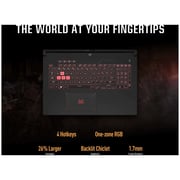 ASUS TUF A17 (2022) Gaming Laptop - AMD Ryzen 7-6800H / 17.3inch FHD / 16GB RAM / 1TB SSD / 8GB NVIDIA GeForce RTX 3070 Graphics / Windows 11 Home / English & Arabic Keyboard / Jaeger Grey / Middle East Version - [FA707RR-HX003W]