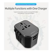 Rock BP-RCC Multi-Universal Travel Adapter + 3 in 1 Cable Black Rock BP-RCC Multi-Universal Travel Adapter + 3 in 1 Cable Black