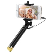 Eklasse Foldable Wired Control Selfie Stick Black/Gold