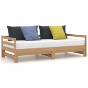 Vidaxl Pull-out Day Bed Honey Brown Solid Pinewood 2x Vidaxl Pull-out Day Bed Honey Brown Solid Pinewood 2x