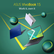 Asus VivoBook 15 X513EA-BQ3396W Laptop – Core i3 3GHz 8GB 512GB Shared Win11Home 15.6inch FHD Bespoke Black English/Arabic Keyboard