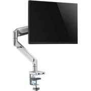 Navodesk Control Monitor Arms, Single Monitor Desk Mount With Gas Spring Tech & USB Hub (Aluminum White)