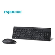 Rapoo Slim Wireless Keyboard Black With Mouse X8100 Rapoo Slim Wireless Keyboard Black With Mouse X8100