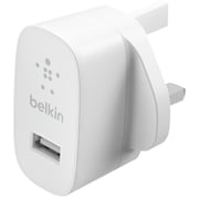 Belkin Boost↑Charge™ Usb-A (12W) Wall Charger + 1M Lightning Cable White Belkin Boost↑Charge™ Usb-A (12W) Wall Charger + 1M Lightning Cable White