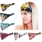Catery Boho Headbands Stylish Floal Style Headband Headpiecce Bohemia Head Wrap Hair Band Cotton Elastic Fabric Hairbands Fashion Accessories For Women And Girls - Pack Of 6 Catery Boho Headbands Stylish Floal Style Headband Headpiecce Bohemia Head Wrap Hair Band Cotton Elastic Fabric Hairbands Fashion Accessories For Women And Girls - Pack Of 6