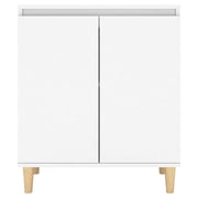 Vidaxl Sideboard With Solid Wood Legs White 60x35x70 Cm Chipboard Vidaxl Sideboard With Solid Wood Legs White 60x35x70 Cm Chipboard