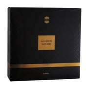 Ajmal Amber Wood Gift Set For Unisex (Amber Wood 50ml EDP + 200ml Body Butter + 50g Soap + 200g Shower Gel + 8ml Hair Perfume)
