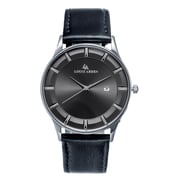 Louis Arden Men's Leather Analog Watch - LA2686M-BLK-PNP-BLK Louis Arden Men's Leather Analog Watch - LA2686M-BLK-PNP-BLK