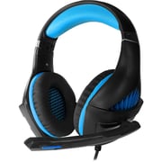 Crown CMGH 2001 Wired Over Ear Gaming Headset Blue